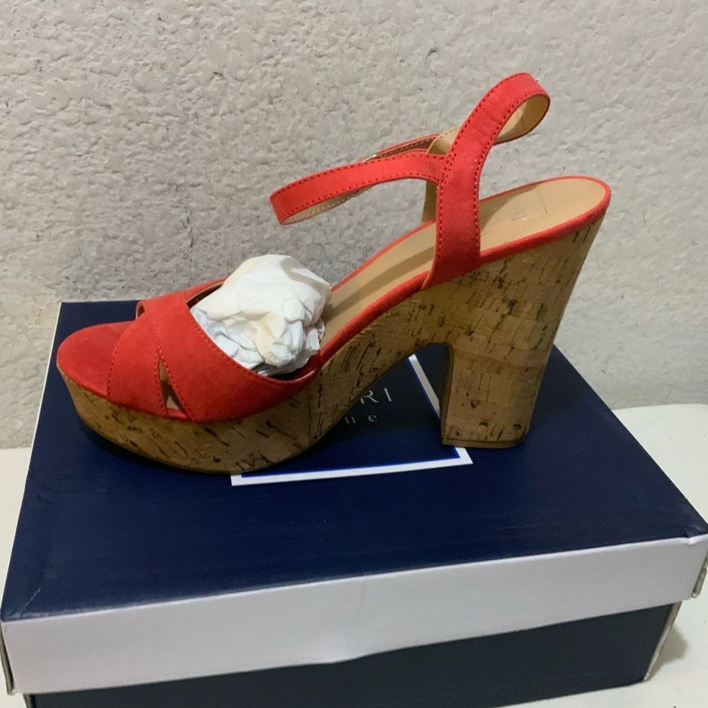 NWB KARRI BLU coral platform corked bottom, shoes size 9.5